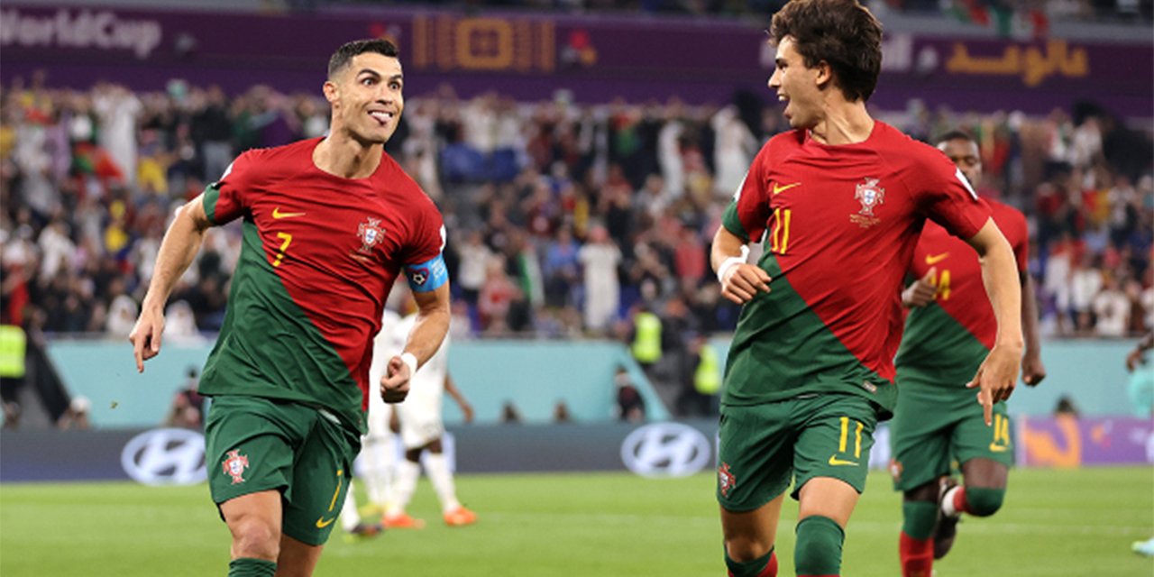 Portekiz Gana'yı 3-2 ile geçerken Ronaldo tarihe geçti