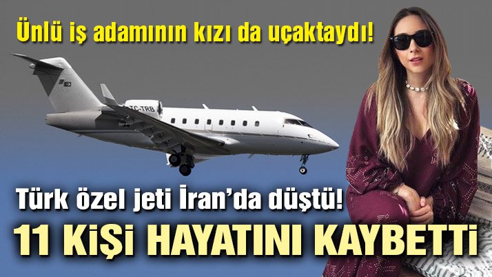 Türk uçağı İran'da düştü