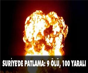 Suriyede patlama: 9 ölü