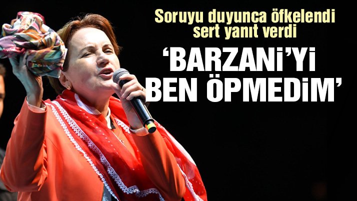 Akşener: Barzani'yi ben öpmedim