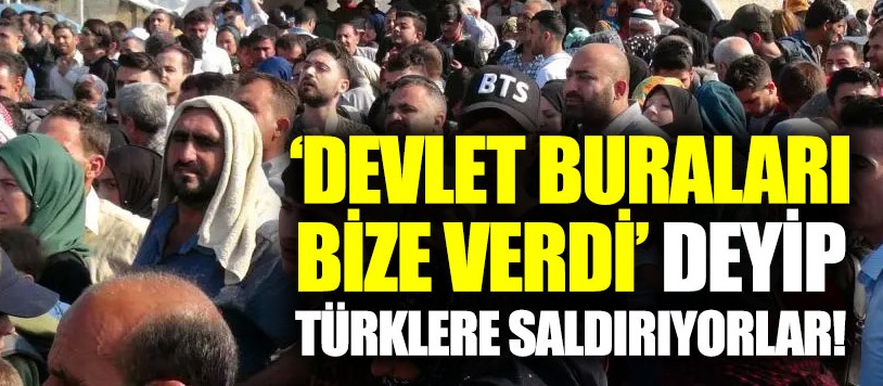 Suriyeliler "Buralar bize verildi" deyip Türklere saldırıyor!