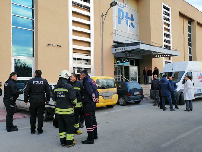 Konya'da PTT merkezinde patlama: 2 yaralı