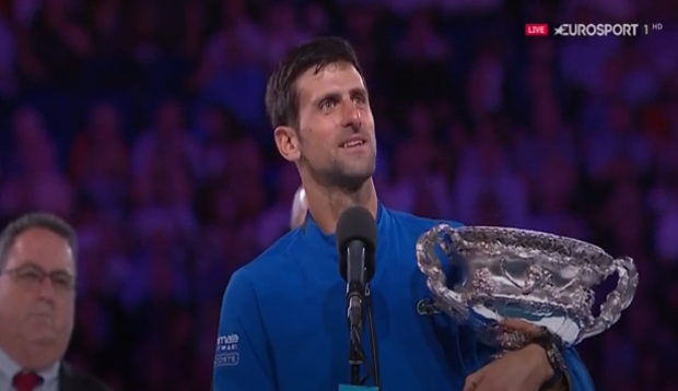 Avustralya Açık tek erkekler finalinde şampiyon Novak Djokovic
