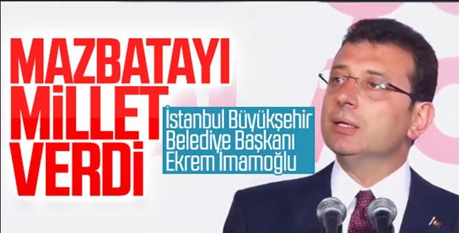 İstanbul'un Büyükşehir Belediye Başkanı Ekrem İmamoğlu