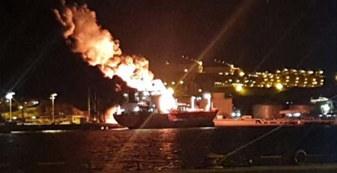 İzmir’de LPG gemisinde patlama: Bir ölü 16 yaralı