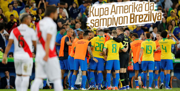 Copa America'da kupa Brezilya'nın