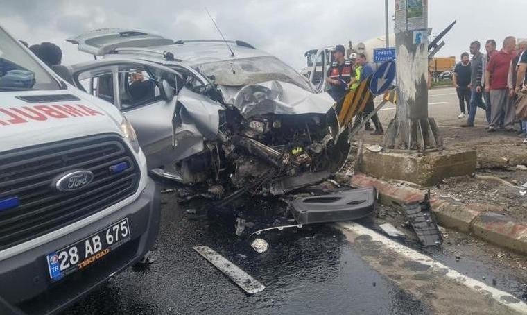 Giresun’da trafik kazası: 3 ölü