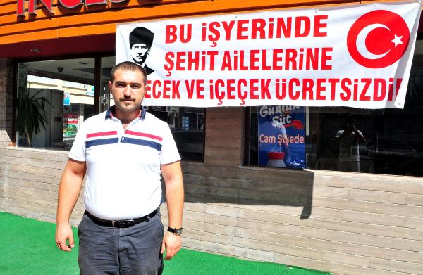 Şehit Ailelerine Ücretsiz Yemek