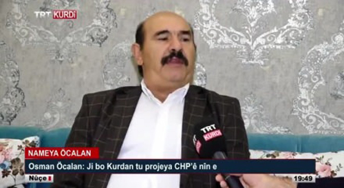 Hakkında yakalama kararı olan Öcalan'ı TRT'ye çıkarmak ifade özgürlüğü sayıldı