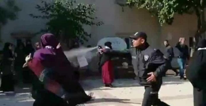 Furkancılar'ın protestosuna polisten sert müdahale
