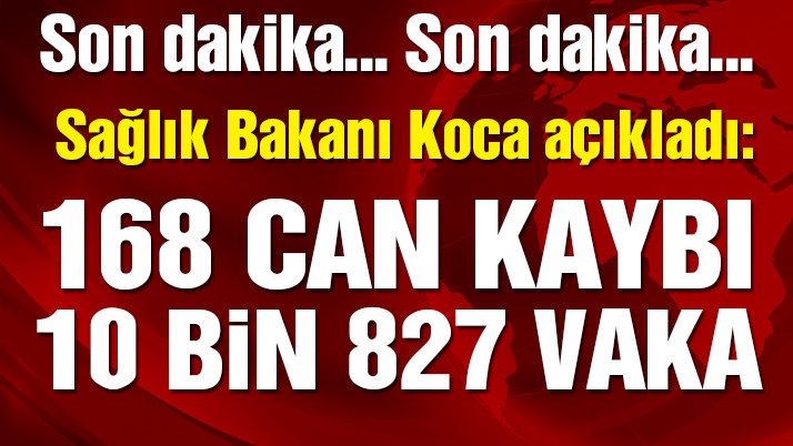 Bakan Koca açıkladı: Vaka sayısı bin 610, can kaybı 37