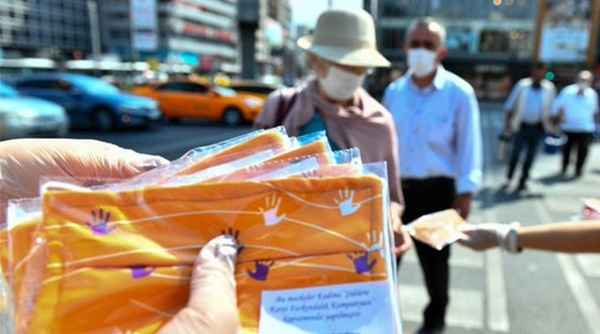 Başkent’den kadına şiddete karşı yükselen yanıt: Turuncu maske