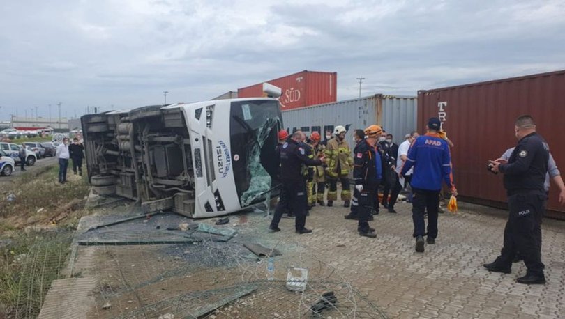 Bursa’da işçi servisi takla attı: 1 Ölü, 20 yaralı