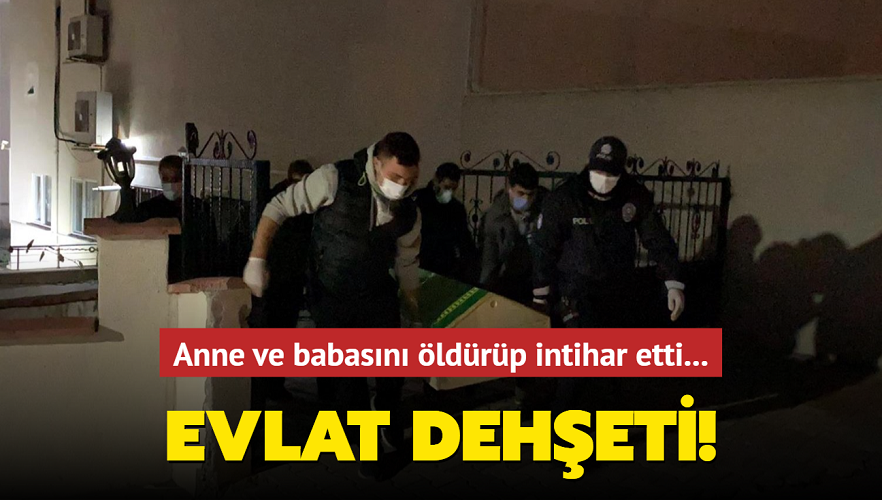 Tekirdağ'da aile faciası! Anne ve babasını öldürdü ve...