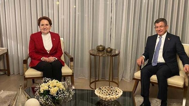 Akşener'den Davutoğlu'na ziyaret