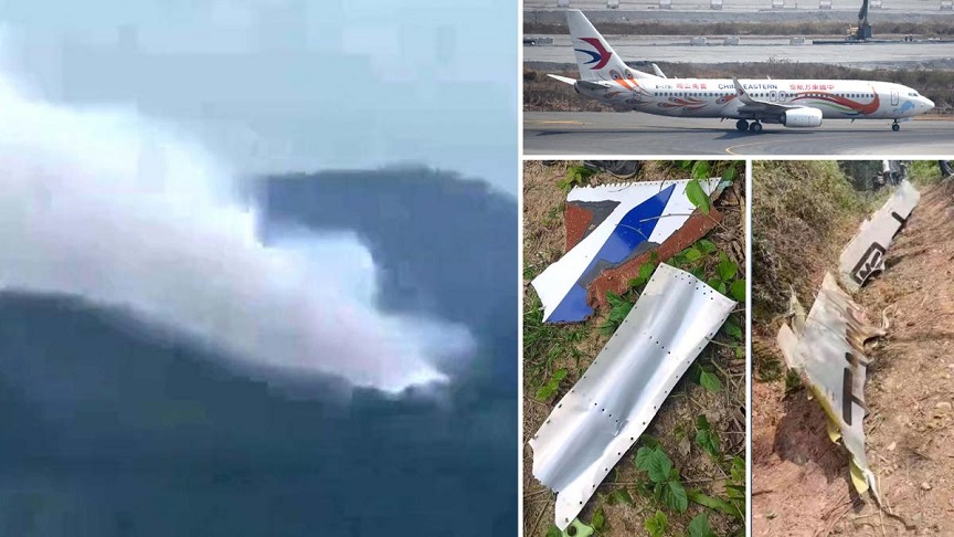 Çin'de uçak düştü! Devlet televizyonu 'kaza' dedi!