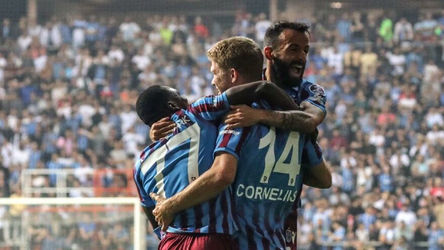 Trabzonspor, Adana Demirspor'u 3-1'lik skorla devirdi