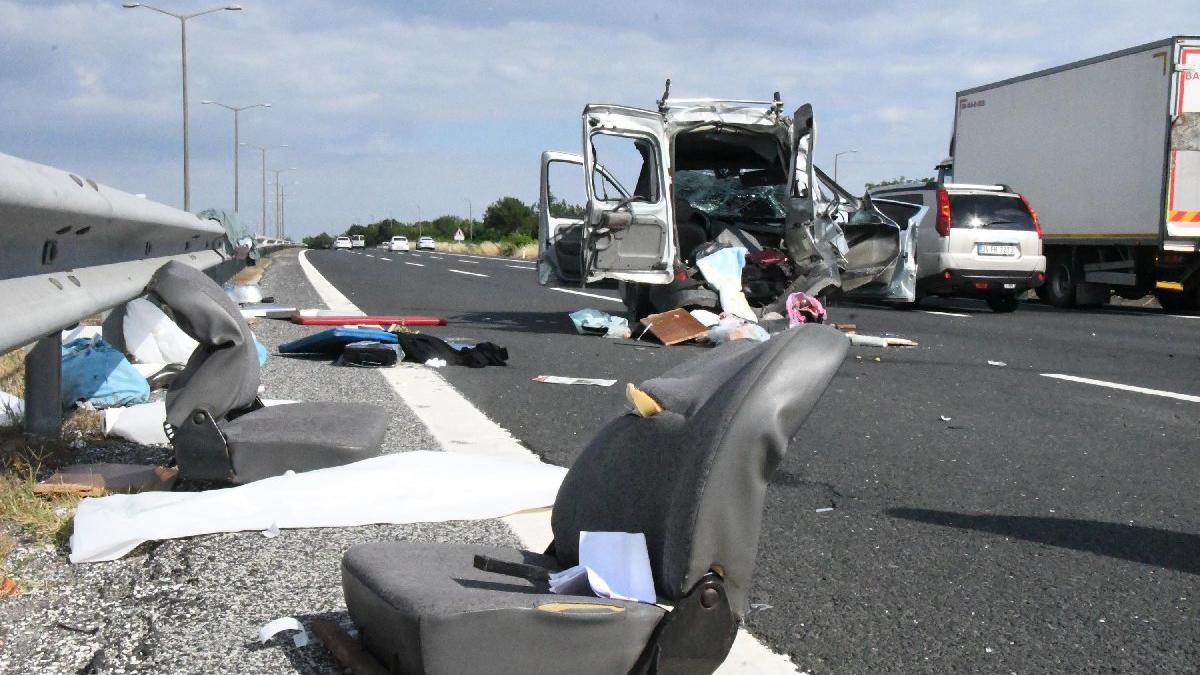 Tekirdağ'da feci kaza! Aynı aileden 3 kişi hayatını kaybetti