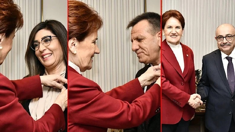 MHP’li 3 önemli isim İYİ Parti’ye geçti, rozetlerini Akşener taktı