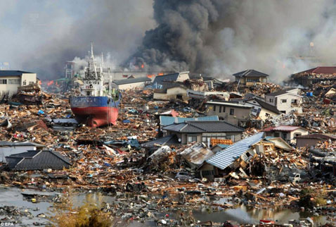 Tohoku depreminin sesi uzaya kadar gitti