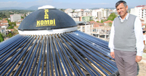 Çılgın mucitten Solar Kombi