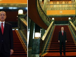 Erdoğanın oval ofisli yeni sarayı