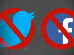 Twitter ve Facebook için kapatma kararı