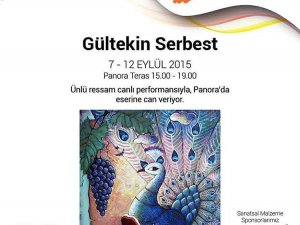 Ünlü ressam Gültekin Serbestten canlı performans