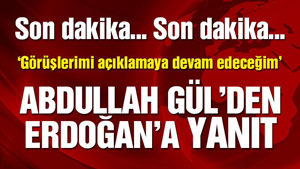 Gül, AKPden gelen eleştirilere yanıt verdi