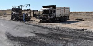 PKKlılar araç yakıp,adam kaçırdı