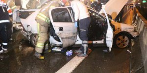 D-100 Karayolu'nda zincirleme kaza: 1 ölü, 4 yaralı