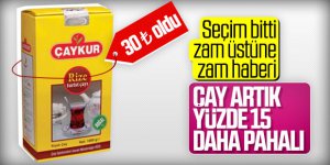 ÇAYKUR'dan kuru çaya yüzde 15 zam