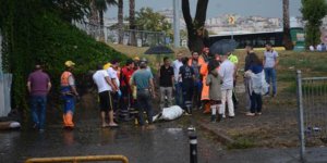 İstanbul'da yağmura teslim: 1 kişi öldü, yollar çöktü