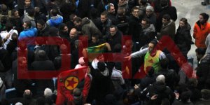 PKK bayrağı açılınca ortalık karıştı!