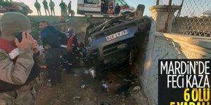 Mardin'de servis aracı devrildi: 6 ölü, 5 yaralı