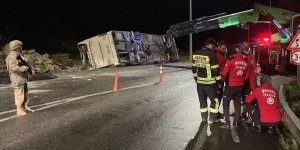 Mersin'de yolcu otobüsü devrildi: 9 ölü, 30 yaralı