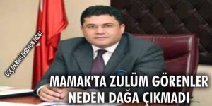 MAMAKTA ZULÜM GÖRENLER NEDEN DAĞA ÇIKMADI...!!!