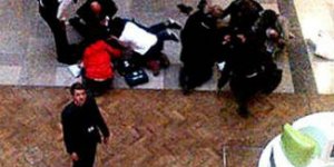Alışveriş merkezinde korkunç kaza