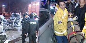 Kafa kafaya çarpıştılar