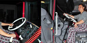 23 yıllık kadın kamyon şoförü