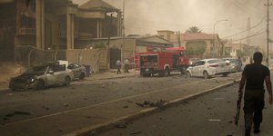 Irak kentinde çatışma