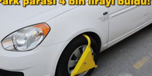 Park parası 4 bin lirayı buldu!