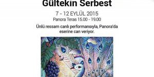 Ünlü ressam Gültekin Serbestten canlı performans