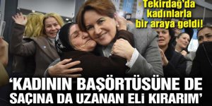 Meral Akşener Tekirdağlı kadınlarla birlikte